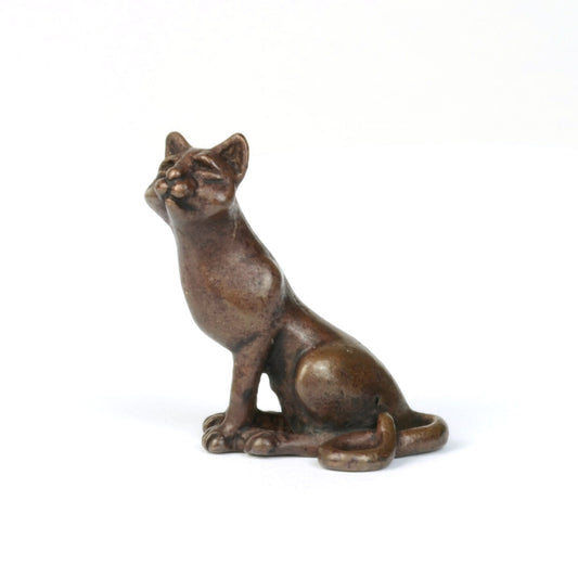 Sitting Cat Bronze Sculpture