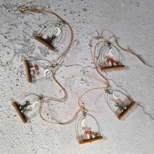 Rabbits and Toadstools Garland